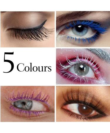 Long Lasting Smudge Proof Lash Sensational Mascara Waterproof Mascara Lengthening Mascara Long-Lasting No Flaking No Clumping (Purple 5PCS) Purple 5PCS - Buy Online on GoSupps.com