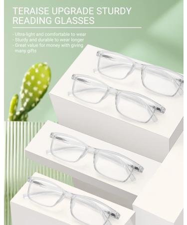 Teraise 2.75x Anti-Blue Light Reading Glasses for Men & Women - Stylish Comfortable Durable with Feather Hinges - Perfect for Reading & Computer Use - Buy Online on GoSupps.com