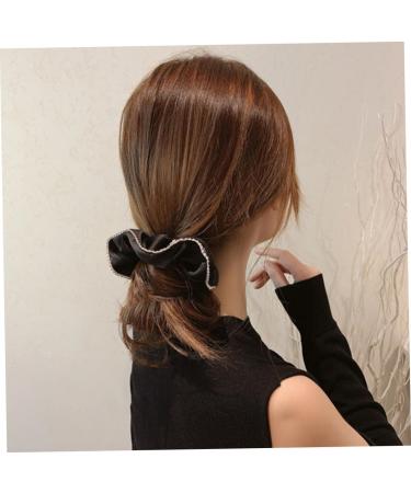 Ipetboom 1pc Hair Ring Womens Hair Clips Ponytail Hair Bands Bobbles Ponytail Holder Girls Hair Bobbles Elastic Hair Bobbles Pearl Headpiece Girls Hair Scrunchy Fabric Hairpin Curly Miss - Buy Online on GoSupps.com