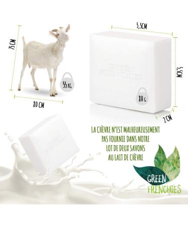 G.F. Goat Milk Soap set of 2 Extra Gentle Goat Milk Soap Natural Moisturizing Superfatted Goat Milk Soap Face and Body - Buy Online on GoSupps.com