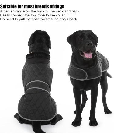 Entatial XXL Pet Warm Jacket - Versatile Plush Lining Windproof Adjustable Dog Coat for Cold Weather | Perfect for Large Dogs - Buy Online on GoSupps.com
