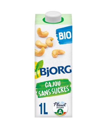 BJJORG Boisson V g tale Bio la Cajou Texture Onctueuse et Saveur Douce (Brique 1L) - Le lot de 4