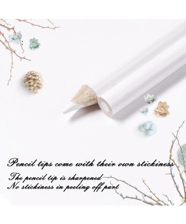 Miaija 2 Pieces White Nail Pencil Nail Whitening Pencils French Art Manicure Pen DIY Dot Line Pattern Nail Art Supplies - Buy Online on GoSupps.com