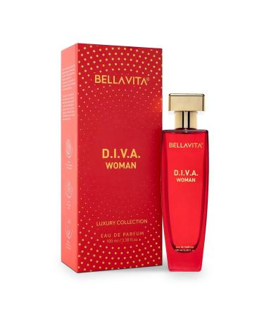 Diva Eau de Parfum (3.4 fl.oz.) - Refreshing perfume for women. Notes include lemon orange Freesia patchouli and musk. Family: Citrus Oud and Woody. Vegan & Cruelty-Free - Buy Online on GoSupps.com