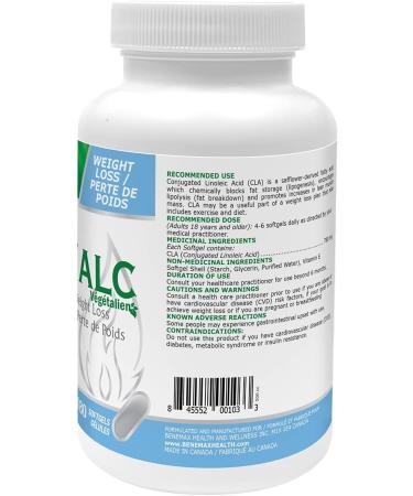 Benemax CLA High Potency - 80%. Supports Healthy Weight Management Lean Muscle Mass Non-Stimulating Conjugated Linoleic Acid. 100% Plant Based & Vegan - Outer Softgel Made of Tapioca vs Other Brands that Use Carrageenan or Gelatin. 180 softgels - Buy Online on GoSupps.com