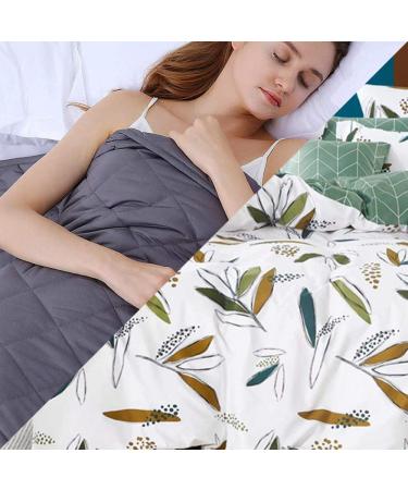 Rails blanket weight ceiling with bed cover 11.4kg therapy ceiling for body weight 108-127kg for adults fear 203x221cm white 11.4kg - 203x221cm style #2