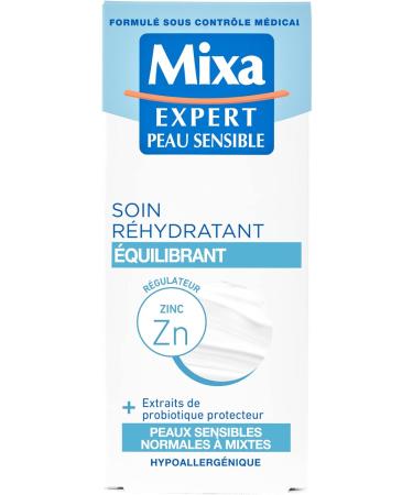 Mixa Expert Sensitive Skin - Balancing Rehydrating Care with Oat Extract + Regulating Copper - 50 ml - Buy Online on GoSupps.com