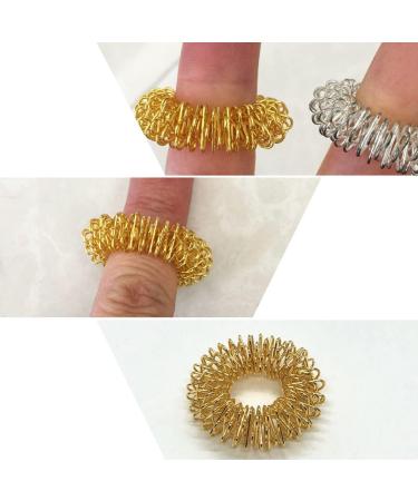 Magiclulu 20-Pack Finger Massage Rings Calming Sensory Toys for Kids | Mini Iron Restless Finger Spring Cuffs - Buy Online on GoSupps.com