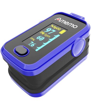 Portable Fingertip Pulse Oximeter with Plethysmograph - Accurate Blood Oxygen & Heart Rate Monitor - International Shipping Available - Buy Online on GoSupps.com