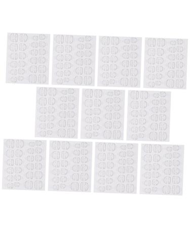 PLAFOPE 20 Sheets Transparent Double-Sided Nail Glue Stickers Waterproof Nail Tabs for Easy Secure Attachment of False Nails Suitable for Festive Daily Occasions