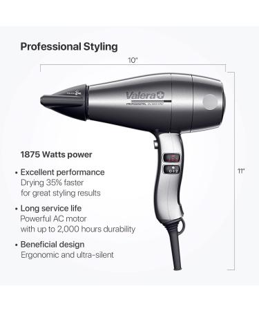 Buy Valera Swiss Silent Jet 8600 Professional Ionic Hairdryer - 1875W 6 Settings Anti-Twisting Cable - Fast International Shipping - Buy Online on GoSupps.com