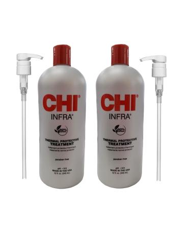Chi Infra 32oz Shampoo & Treatment Duo with Pumps - Professional Hair Care Set - Buy Online on GoSupps.com