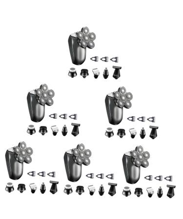 6 Sets Electric Shaver Hair Removal Device Rechargeable Electric Razor Rechargeable Shaver Waterproof Male Razor Men Razor Rechargeable Razor Personal Care Shaver Six Heads Shaver