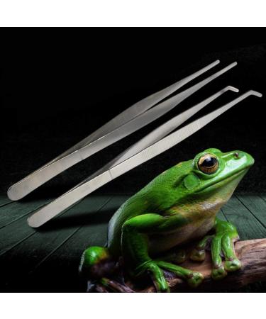 Baluue 2pcs Angled Food Tick Remover Tool Long Straight Bend Leopard Print Gecko - Buy Online on GoSupps.com