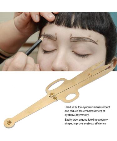 Gold Eyebrow Stencil Ruler for Positioning and Shaping - Stainless Steel Microblading Tool - Buy Online on GoSupps.com