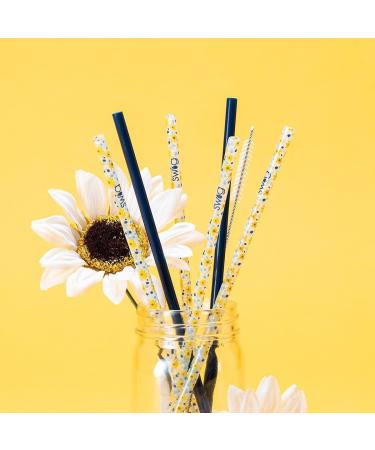 Swig Life Luxy Leopard + Blush Reusable Straw Set with Cleaning Brush - 10.25 Long Straws for 20oz, 22oz, and 32oz Tumblers - Buy Online on GoSupps.com