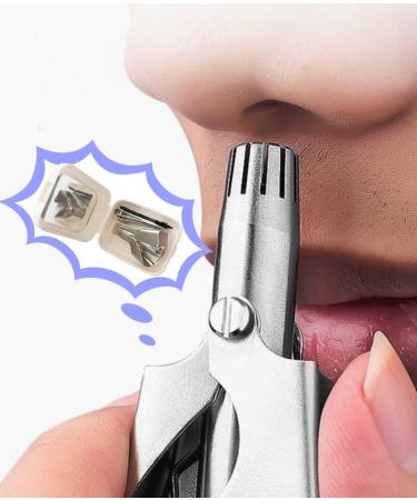 Manual Ear & Nose Hair Trimmer for Men & Women | Battery-Free Waterproof Portable Design | 12 Sharp Blades + Bonus Nail Clippers - Buy Online on GoSupps.com