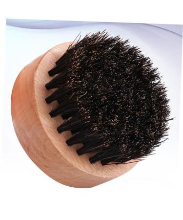 Frcolor 2-Pack Beard Brushes for Men - Soft Round Hairbrush for Mustaches & Dense Beards - Portable Brown & Black - Buy Online on GoSupps.com