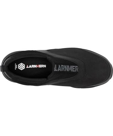 LARNMERN Men's Non Slip Work Shoes - Waterproof Chef Sneakers, Size 10.5 Black - Buy Online on GoSupps.com