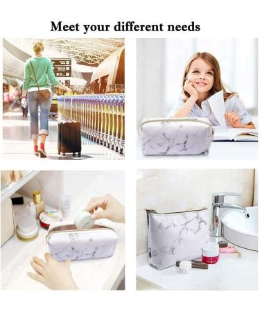 Buy Generic RF6A Marble PU Makeup Bag - Stylish Black Acrylic | International Shipping Available - Buy Online on GoSupps.com