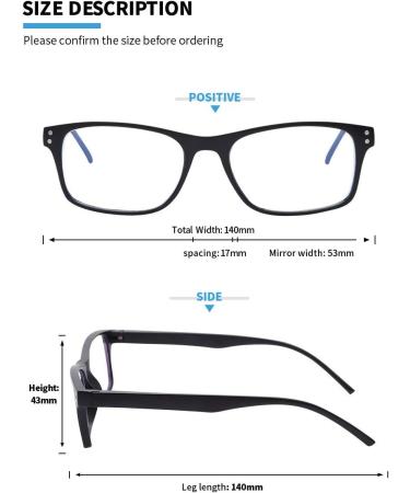 5-Pack Blue Light Blocking Reading Glasses for Men & Women - UV Protection Spring Hinge Eyeglasses (1.5x Mixed Colors - Buy Online on GoSupps.com