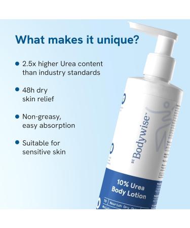 RUVYAA Be Bodywise 10% Urea Body Lotion 200ml | 48 Hour Dry Skin Relief | For Very Dry & Flaky Skin | With Ceramides Kokum & Mango Seed Butter | Non-Greasy & Lightweight Formula - Buy Online on GoSupps.com