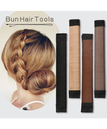 BGBXYX Hair Bun Maker Set with Hair Elastic Bands and Pins - French Twist Donut Bun Accessories in Various Colors - Buy Online on GoSupps.com