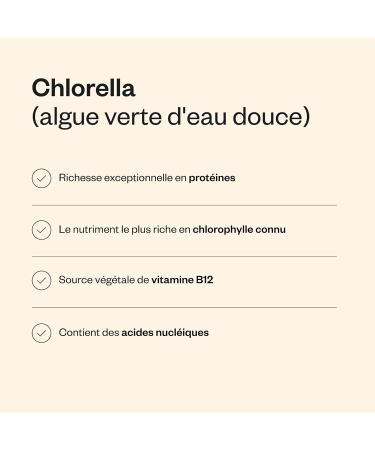 Chlorella - Extrait d'Algue Verte - Aide Maintenir une Fonction Intestinale Normale - Soutient le Foie et le Syst me Immunitaire - Enrichi en Prot ines Fer Vitamine B12 - Vegan - SuperSmart - Buy Online on GoSupps.com