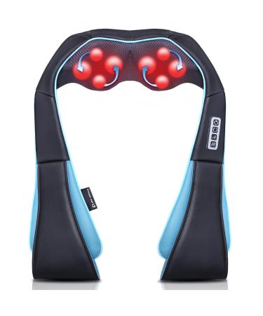 Massage device with warmth - Shiatsu neck massage device Christmas gift for men/women/mom/dad - massage for neck shoulder back waist leg feet and muscle
