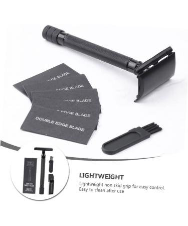 Minkissy Manual Razor Nose Hair Cutter & Mustache Trimmer | Stainless Steel Edge Razor Blades - Perfect Gift for Men - Buy Online on GoSupps.com