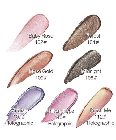 Ardorlove Waterproof Shimmer Glitter Liquid Eyeshadow | Highly Pigmented Metallic Pigments | 12 Colors | Long Lasting | Perfect for Party & Festival | Gift for Her - Buy Online on GoSupps.com