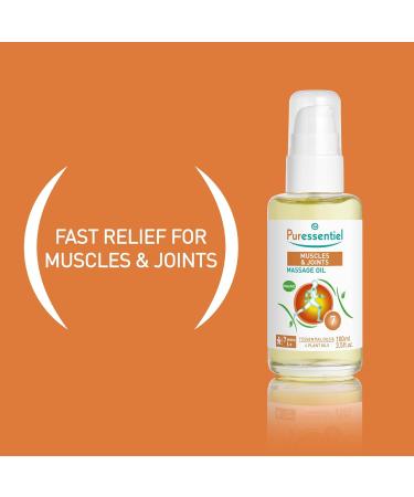 Puressentiel - Articulations et Muscles - Huile de Massage Bio - Pr paration et R cup ration Sportives - 100 ml - Buy Online on GoSupps.com