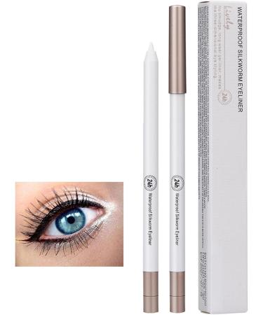 Waterproof Eyeliner Pencil | Professional Eyeliner Pencil Natural Eyeliner for Women Smooth and Waterproof White - Buy Online on GoSupps.com