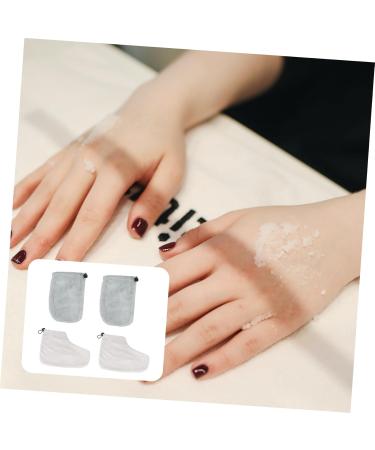 2paires Cire Et Gants De Th rapie Paraffine Couvre Bain De Cire Lot Protection 28x20cm gris - Buy Online on GoSupps.com