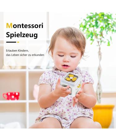 Shop KMMIFF Montessori Toy for 1 Year+ | Switch Fan Mirror Buttons & Fidget Motor Cube for Learning - Buy Online on GoSupps.com