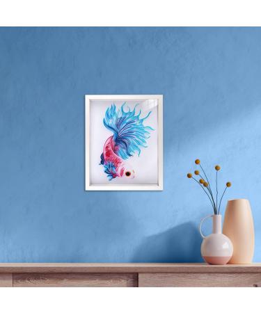 Uniquilling Quilling Paper Kit for Adults & Kids - DIY Handmade Filigree Painting Set for Home Decor - 8x10 inch Betta Design - Perfect Gift Idea - Buy Online on GoSupps.com