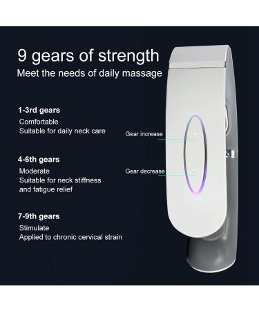 Wireless Neck Massage Device with Heat | Relieve Neck Pain & Relaxation | 6 Modes 9 Corridors Intelligent Electrical Pulse Massager - Buy Online on GoSupps.com