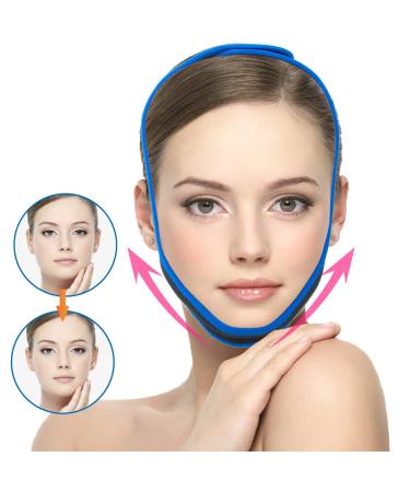Facial Slimming Strap Chin Up Patch Double Chin Reducer Face Lifting Belt Bandage Anti Wrinkle Face Mask Band V Line Lifting Chin Strap for Women Men Eliminates Sagging Skin Lifting Firming Anti Aging