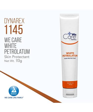 Dynarex White Petrolatum Petroleum Jelly 4 oz. Tube - Skin Repair & Soothing Relief - Buy Online on GoSupps.com