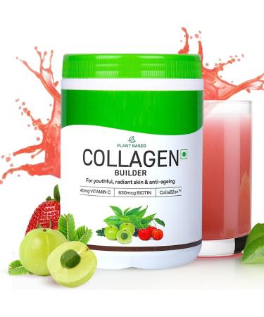 Collagen (Tangy Amla) with Biotin & Vitamin C For Brighter & Youthful Skin | Collagen Supplement For Women & Men | Plant Based Collagen Powder | Certified Vegan 250g (Pack of 1)