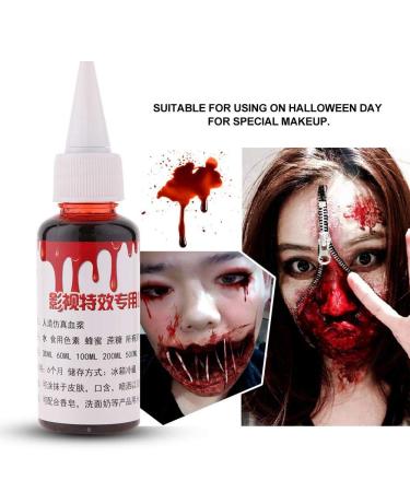 Professional Fake Blood Gel for Halloween & Special Effects | 50ml Zombie Makeup & Wound Scars - Buy Online on GoSupps.com