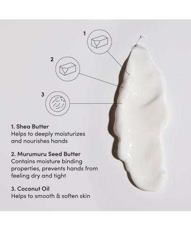 OUAI Hand Cream - Thick & Creamy Hydrating Balm with Coconut Oil Murumuru Butter & Shea Butter - Nourish & Moisturize Soft Hands Daily (3 Oz) - Shop Internationally - Buy Online on GoSupps.com