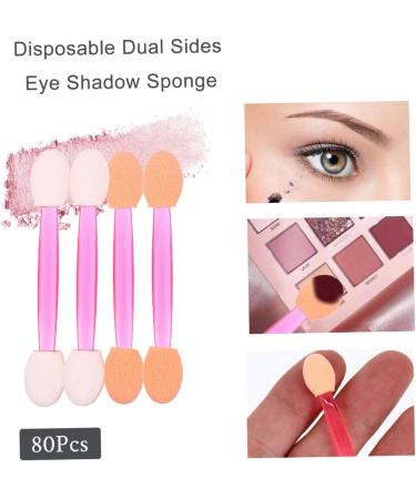 BELLIFFY 80pcs Sponge Makeup Stick Makeup Brush Eyeshadow Cosmetic Eye Shadow Sponge Non Latex - Buy Online on GoSupps.com