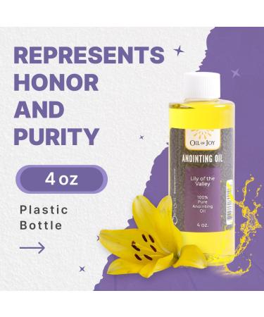 Anointing Oil - Lily of The Valley - 4 oz Altar Size - Biblical Oils for Daily Prayer Ceremonies - Represents Honor & Purity - Buy Online on GoSupps.com