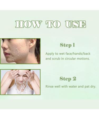 Purifying exfoliating Gel Exfoliating Facial Scrub Deep Cleansing Face And Body Exfoliating Scrub Gel For All Skin Types (3.5oz/Pcs) (2PCS) - Buy Online on GoSupps.com