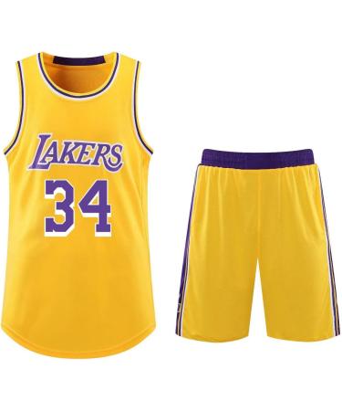 Shop Basketball Jersey Shirt & Shorts for Children & Adults - Sleeveless Suit B-34-Gelb S - International Shipping Available - Buy Online on GoSupps.com