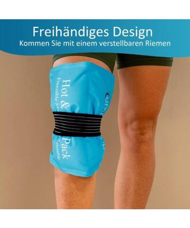 ComfyTemp Large Cooling Pads Gel - 27x37 cm Velcro Cold/Hot Compress for Shoulder Neck Back & Knees - Buy Online on GoSupps.com