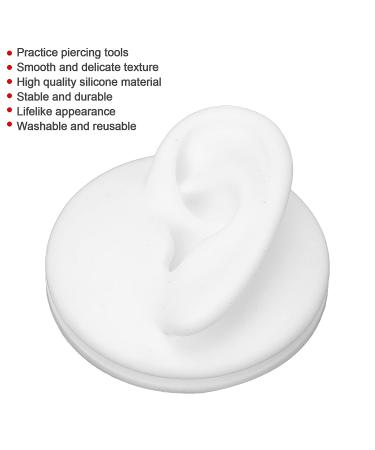 Soft Silicone Human Ear Model Display for Piercing & Acupuncture Practice (Left) | Jewelry Teaching Tool - Buy Online on GoSupps.com