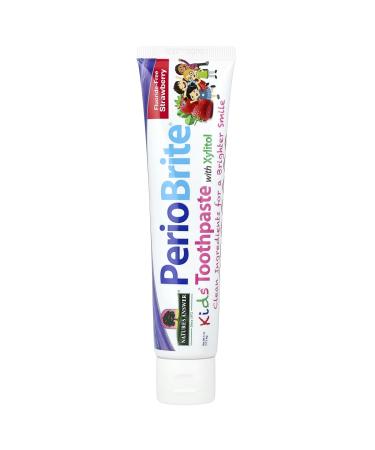 Nature's Answer PerioBright Kids' Fluoride-Free Toothpaste with Xylitol Strawberry 4 oz (113.4 g)