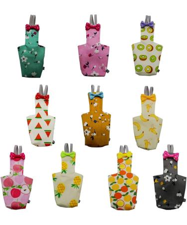 WT-DDJJK Parrot Diaper Parrot Diaper with Bowtie Cute Colorful Fruit Floral Cockatiel Pigeons Small Med - Buy Online on GoSupps.com